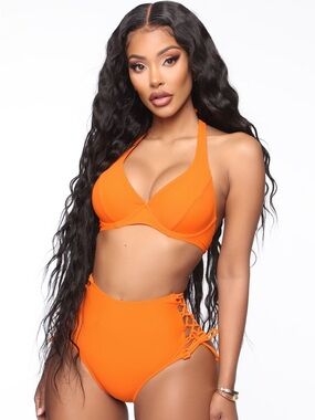 Fashion Nova Libra Orange Bikini